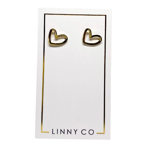 The Abby Heart Studs [Linny Co]