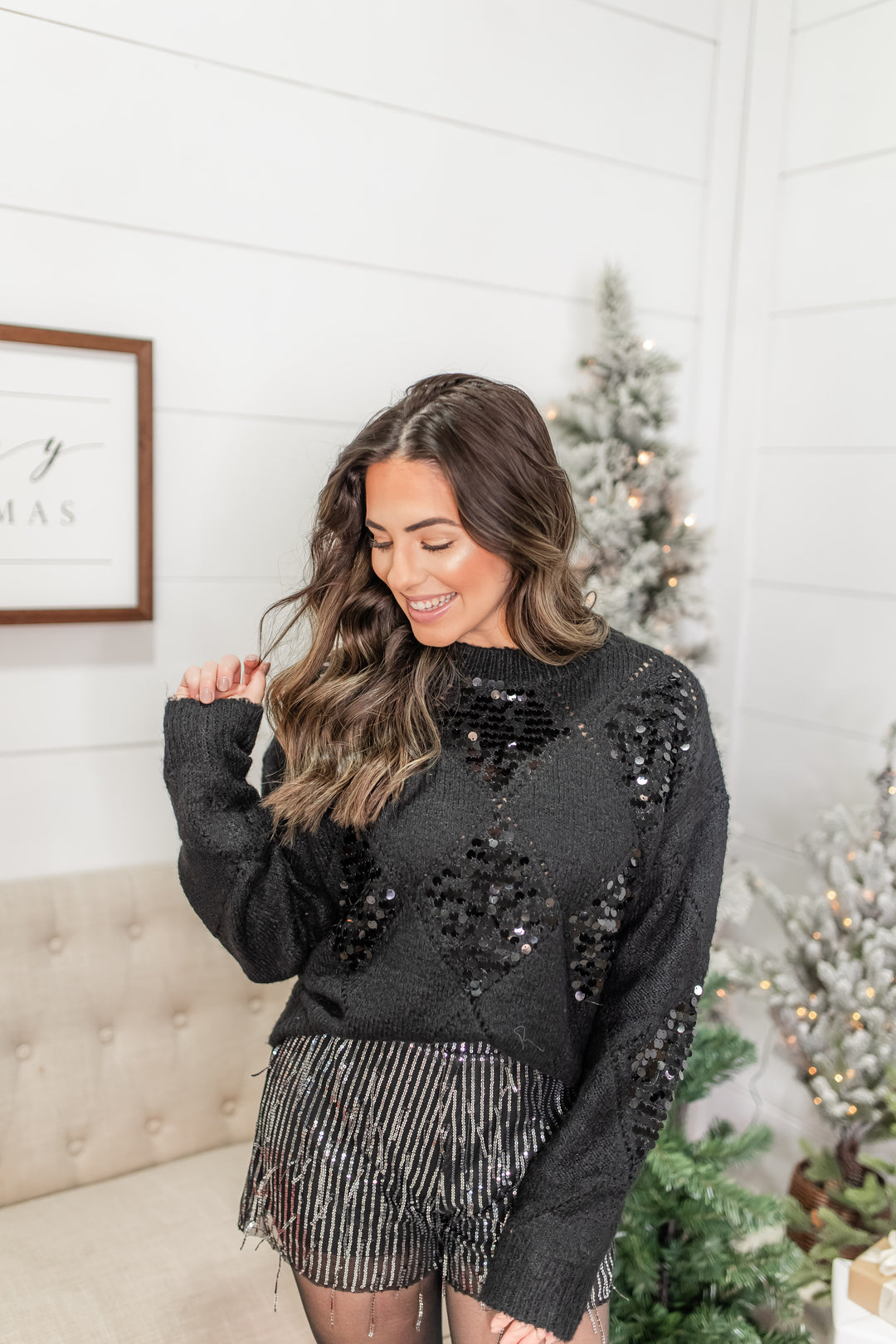 The Frosted Sequin Sweater