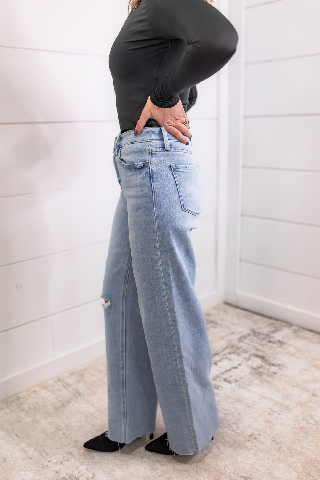 The Love Talk Wide Leg Jeans