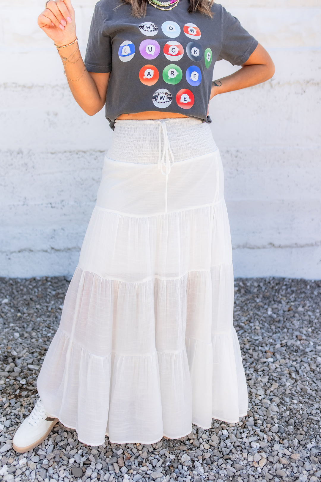 The White Radiance Maxi Skirt