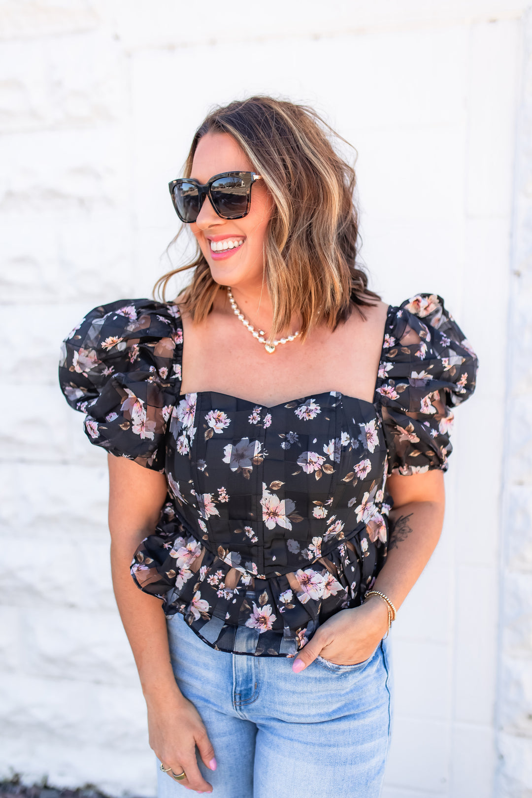 The Chloe Flower Tie Top [Buddy Love]