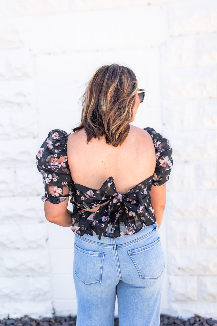 The Chloe Flower Tie Top [Buddy Love]