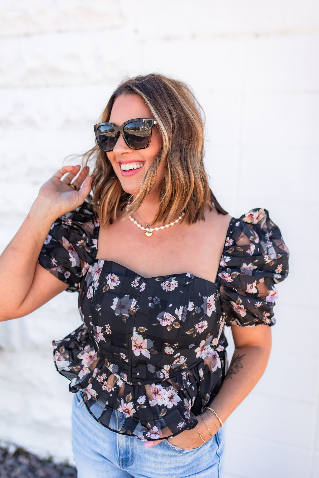 The Chloe Flower Tie Top [Buddy Love]