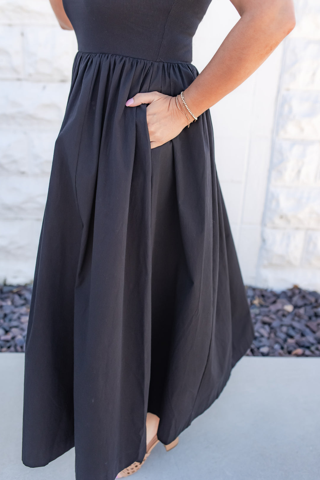 The Midnight Oasis Strapless Dress