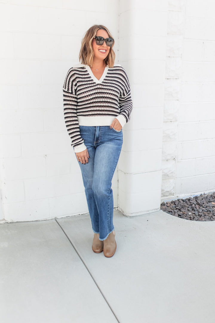 The Harmony Stripe Knitted Top