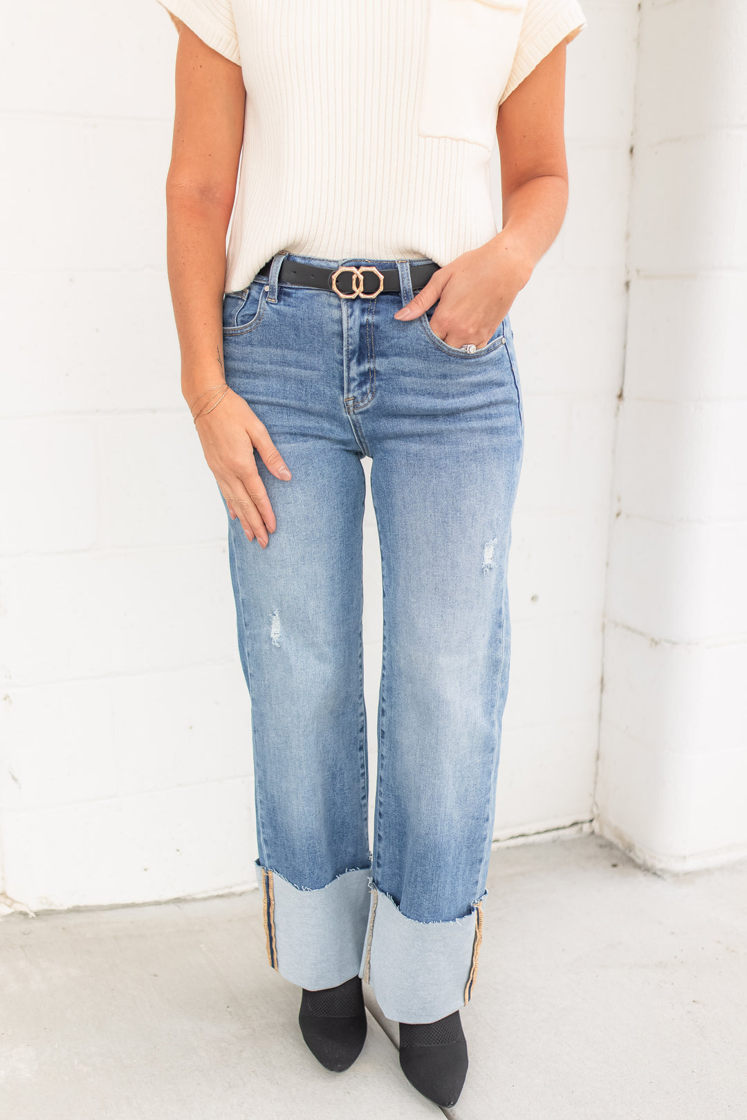 The Scotty High Rise Cuffed Jeans