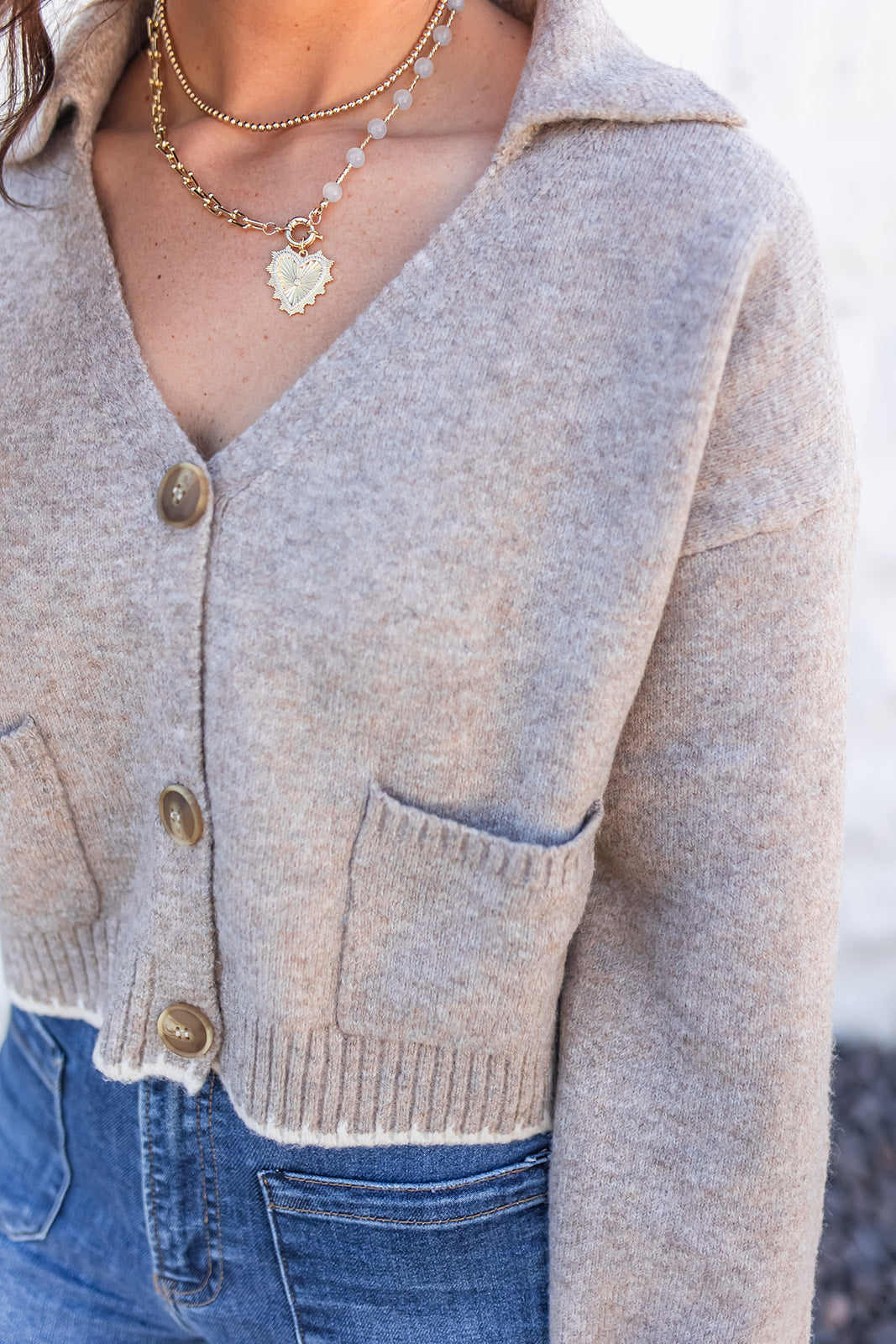 The Classic Buttoned Sweater