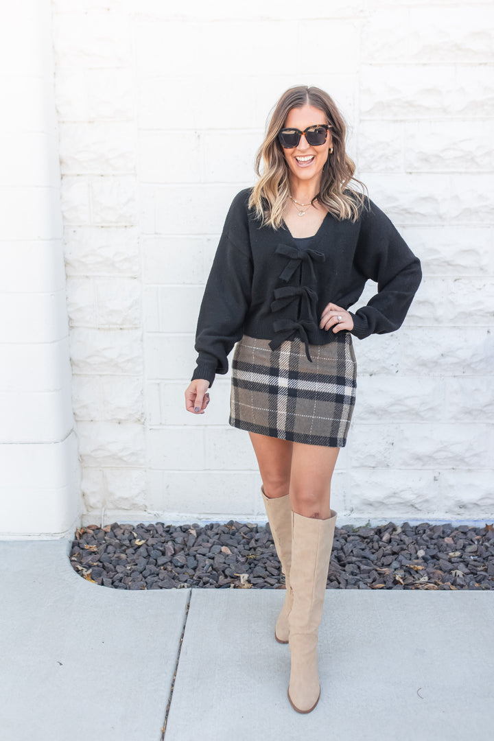 The City Plaid Skirt