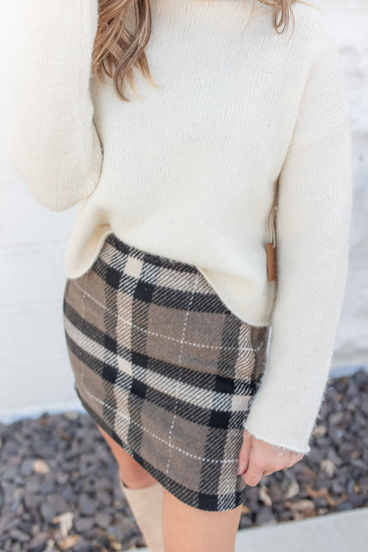 The City Plaid Skirt