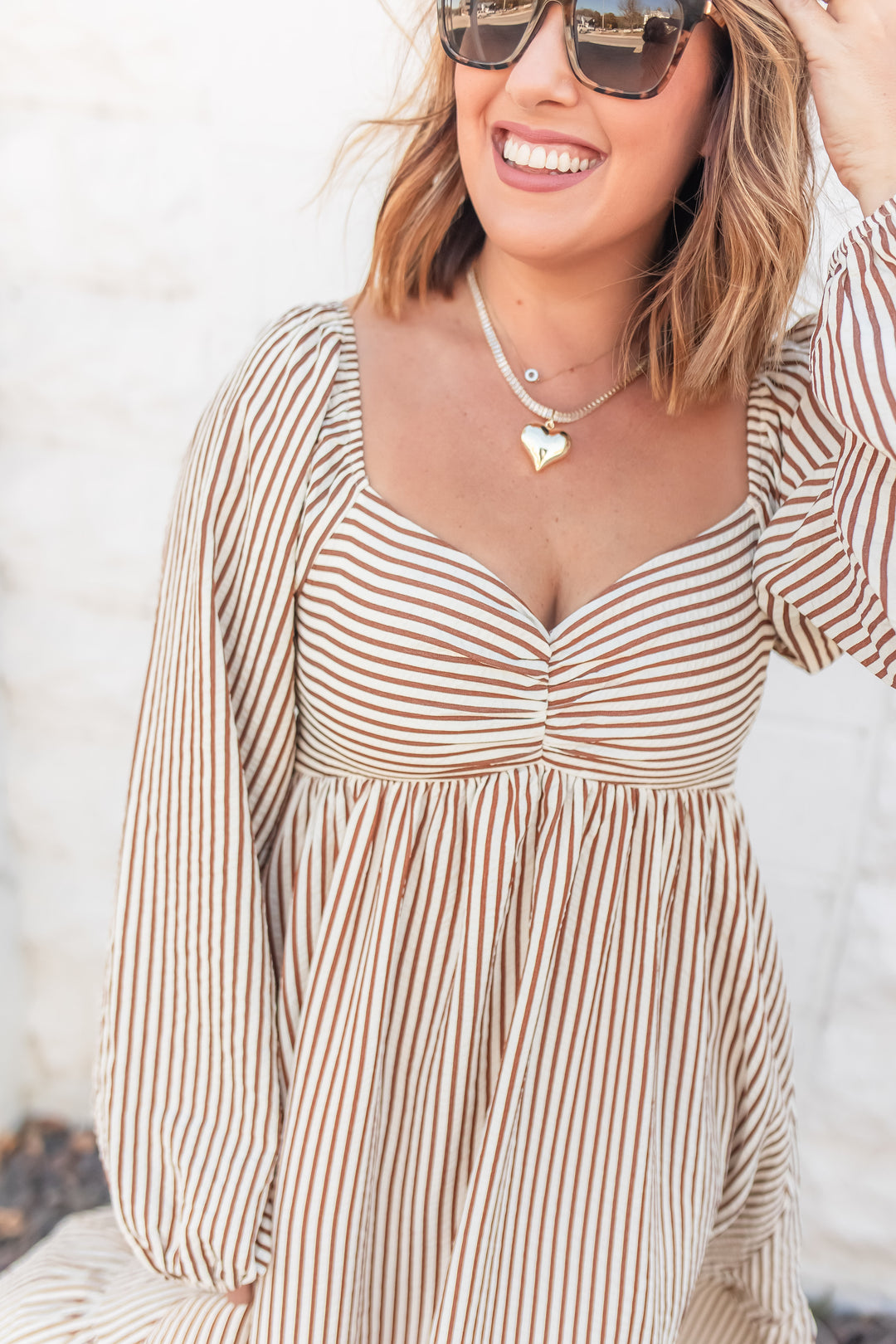 The Effortless Stripes Midi Dress