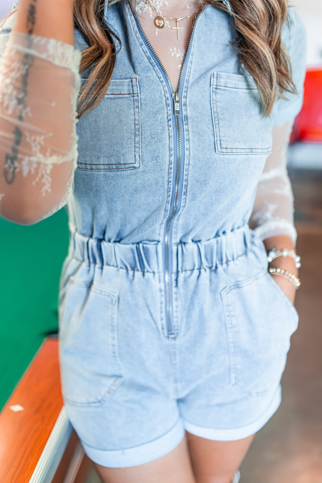 The Denim Days Romper