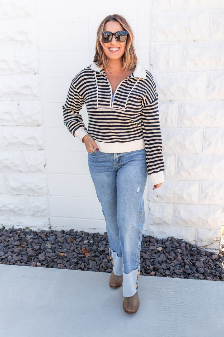 The Coastal Stripe Pullover