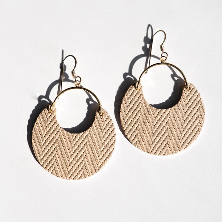 The Iced Latte Ninas Earrings [Nickel & Suede]