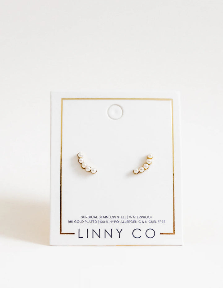 The Abigail Pearls Flatback Stud [Linny & Co]