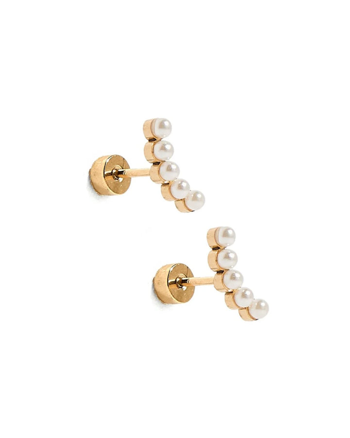 The Abigail Pearls Flatback Stud [Linny & Co]